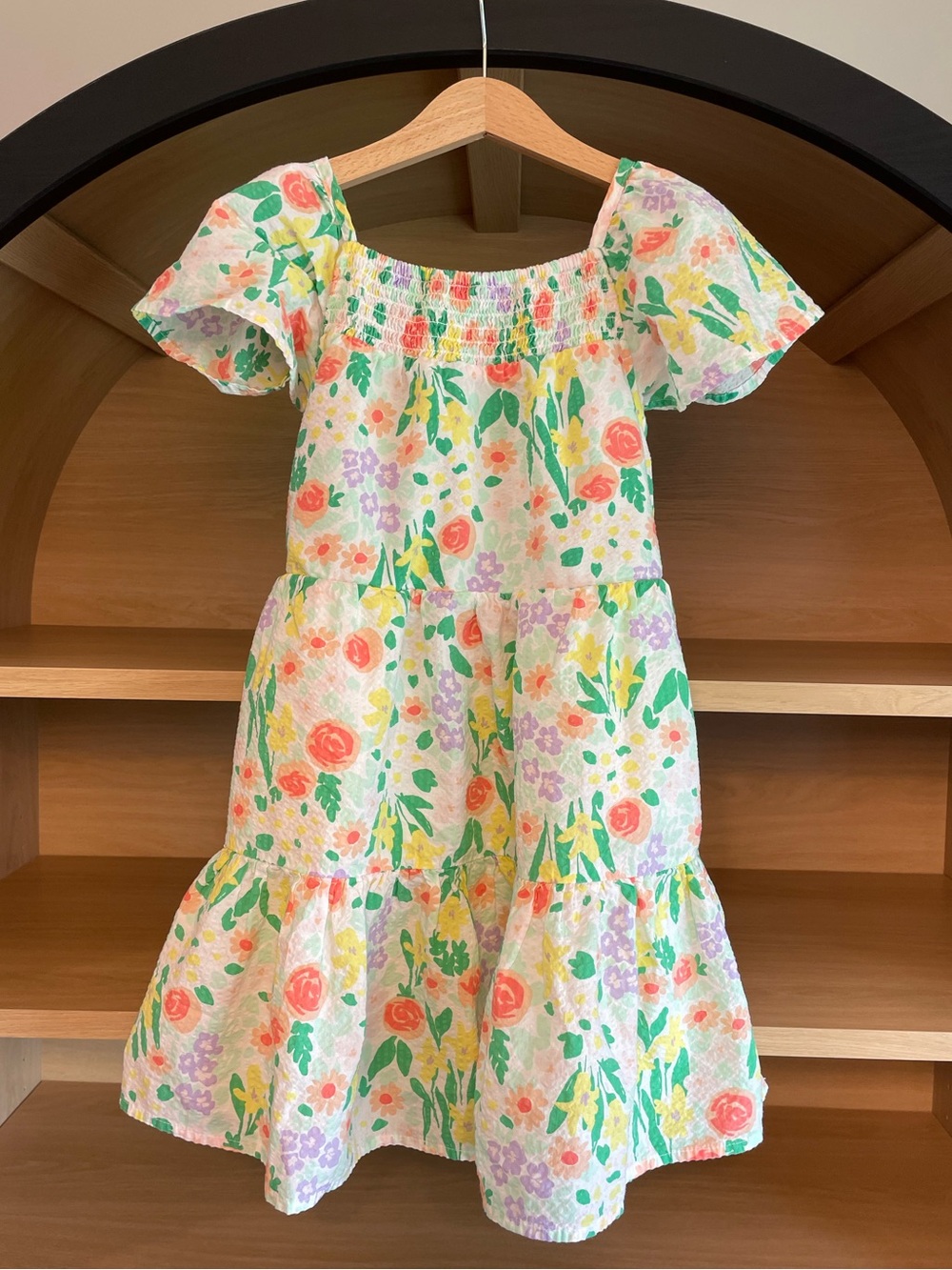 Cat & Jack Girls Floral Dress Size S(6/7)